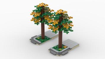 Набор LEGO MOC-141423 gehweg grunflache fur strasse / sidewalk green space for street