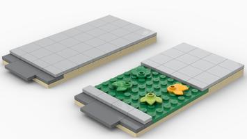 Набор LEGO MOC-141424 gehweg grunflache fur strasse weiter version / sidewalk green area for street wide version