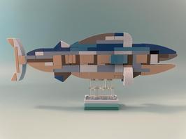 Набор LEGO MOC-143124 Wahoo (ono) mini display fish model