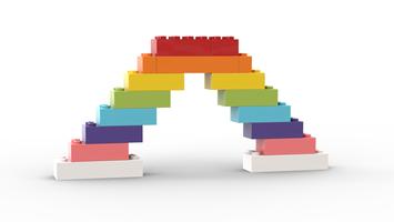 Набор LEGO MOC-143315 11030 Rainbow