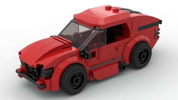 Набор LEGO MOC-144024 Red Muscle car