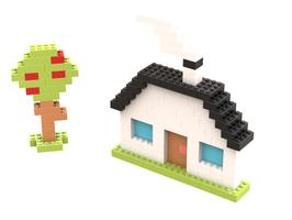 Набор LEGO MOC-144654 Basic house and apple tree