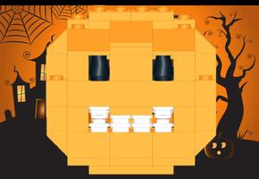 Набор LEGO MOC-147946 Glowing halloween pumpkin