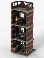 Набор LEGO MOC-148456 Mini-modular Music Store and Studio