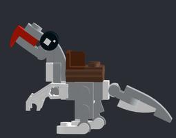 Набор LEGO T-rex minifigure mount