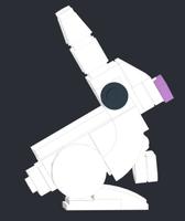 Набор LEGO MOC-149808 Rounder rabbit with tubular ears