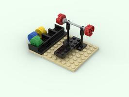 Набор LEGO Gym Bench Press with plate olders