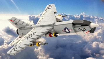 Набор LEGO MOC-151000 1:72 Scale F-8E Crusader