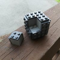 Набор LEGO lego cube 4x4 with 2x2 cut out fill