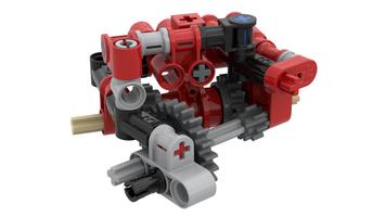 Набор LEGO MOC-154259 Angled Axle Gearbox
