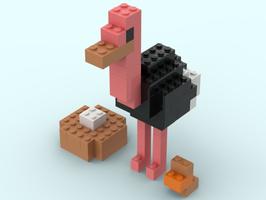 Набор LEGO MOC-154957 11030 Ostrich