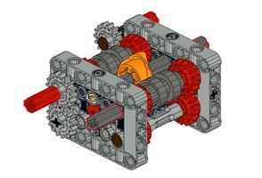 Набор LEGO MOC-155023 2 speed gearbox