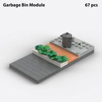 Набор LEGO MOC-161478 Modular Street: Garbage Bin Module