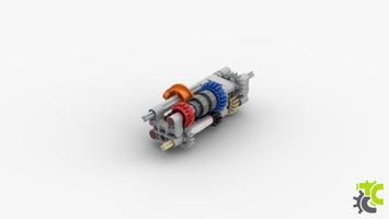 Набор LEGO MOC-166747 Compact 4-Speed Gearbox (T-0007)