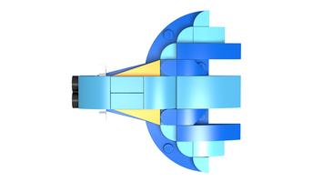 Набор LEGO MOC-167158 Cosmic Voyager - Microscale Alien Fighter alternate built to 31136