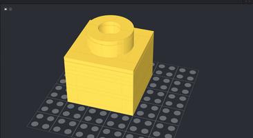 Набор LEGO Up-scaled 1x1x2/3 brick (x6 size)