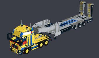 Набор LEGO MOC-23061 MOC - LKW - Zugmaschine mit Tieflader 2.0