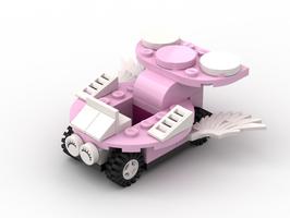 Набор LEGO MOC-23910 Cute Flying Pink Car