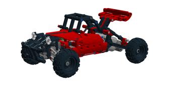 Набор LEGO MOC-29688 small racing red bugg