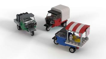 Набор LEGO Ape Piaggio - minifig scale