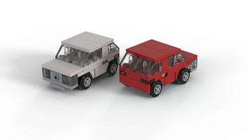 Набор LEGO Fiat Panda - minifig scale