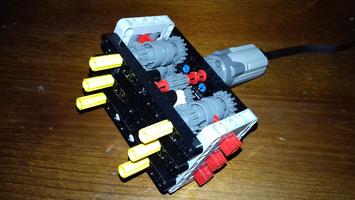 Набор LEGO MOC-33427 Compact six-switch distribution gearbox with integrated safety clutch