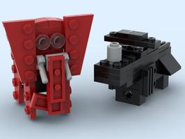 Набор LEGO MOC-34583 31100 Elephant and Rhino