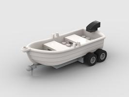 Набор LEGO MOC-36639 Boat On Trailer