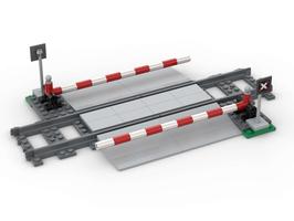 Набор LEGO MOC-36845 Train level crossing with barrier