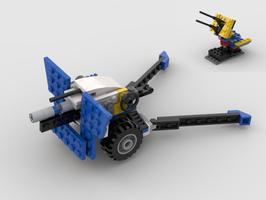 Набор LEGO MOC-38068 31087 - Howitzer and AA gun