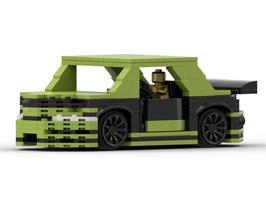 Набор LEGO MOC-39406 Green drift car with roof