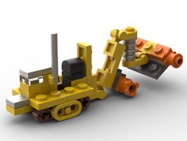 Набор LEGO MOC-39578 Saint Chamond TVL 463 Crawler Tractor and Implement