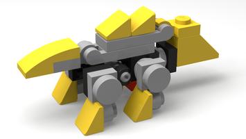 Набор LEGO MOC-39868 Transformer G1 Dinobots Mini Snarl