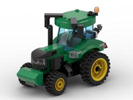 Набор LEGO MOC-41807 Modern Farm Series - Green Modern Farm Tractor inspired by John Deere - by TheVeteran