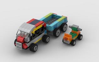 Набор LEGO MOC-41967 10696 car trailer