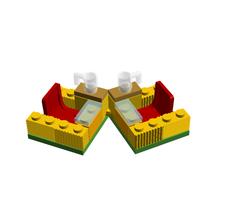 Набор LEGO MOC-41984 Hinge-able pic-nic seats/table