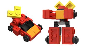 Набор LEGO MOC-42748 Transformer Mini G1 Hot Rod