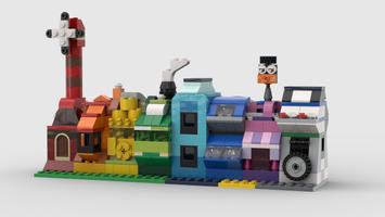 Набор LEGO MOC-43059 10696 Rainbow houses
