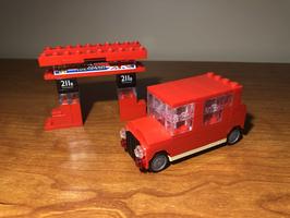 Набор LEGO MOC-43229 Car and gas station alternative