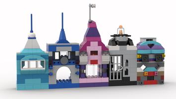 Набор LEGO MOC-43395 10698 Rainbow houses 6-10 (blue-gray) p2