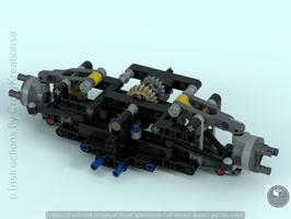 Набор LEGO MOC-43435 Front Car Suspension (alternative suspension)