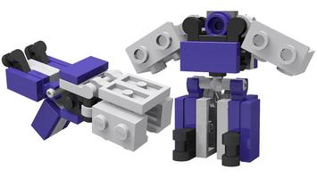 Набор LEGO MOC-44164 Transformer Mini G1 Shockwave
