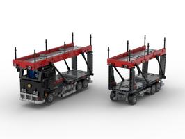 Набор LEGO MOC-44403 Mini Car Transporter/ Mini 42098 - Mini Truck Series