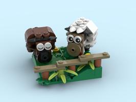 Набор LEGO MOC-44733 Sheep (Peace and Love)