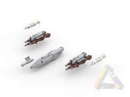 Набор LEGO MOC-44935 Bombs set N°1 for the Rafale M