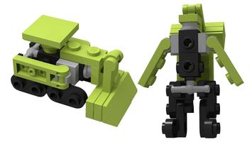 Набор LEGO MOC-46205 Transformer G1 Mini Constructions Bonecrusher