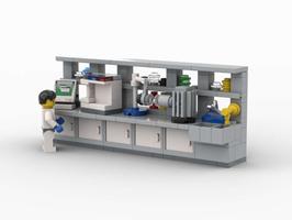 Набор LEGO MOC-46570 Lab furniture - complete bench