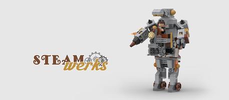 Набор LEGO MOC-46767 SteamWerks: Construction Mech SM-I
