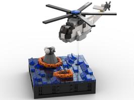 Набор LEGO NASA Apollo 11 Recovery Mission - changed base