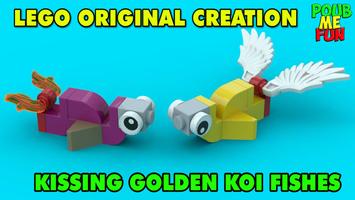 Набор LEGO MOC-46889 LEGO Kissing Golden Koi Fishes | Original Creation